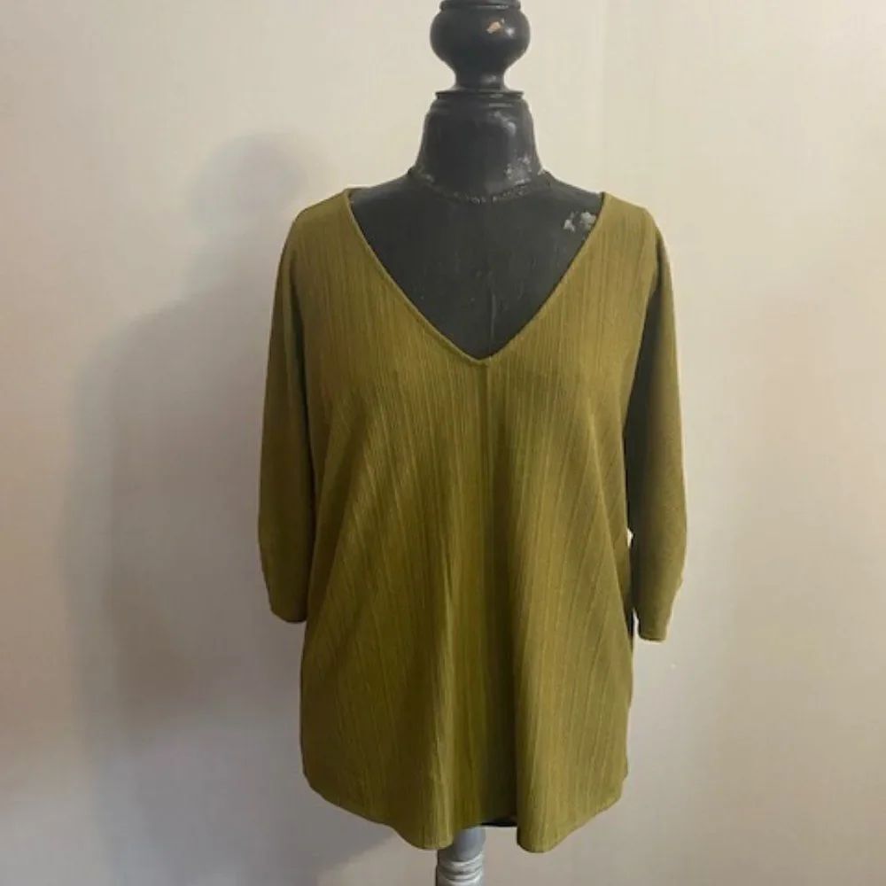 Alfani Fresh Sprout V-neck tunic, size XXL
